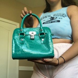 FAUX CROCODILE MINI BAG